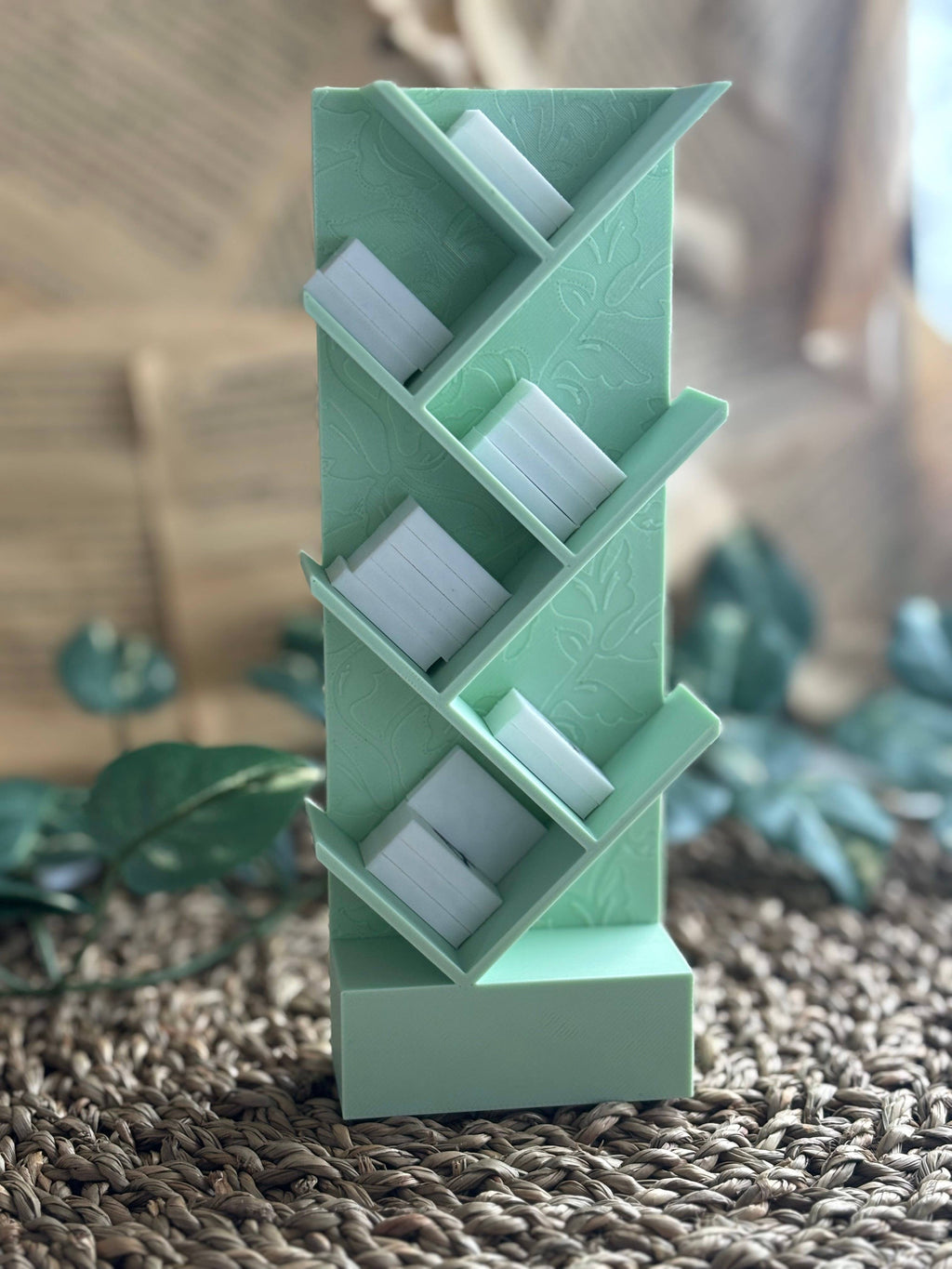 Floral Miniature Bookshelf: Pink
