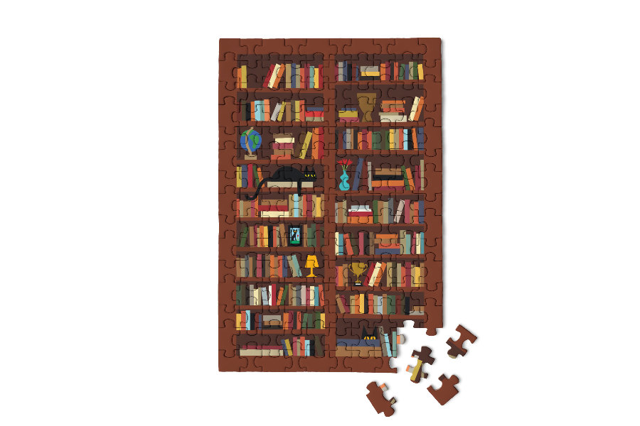 Bookcase Mini jigsaw puzzle