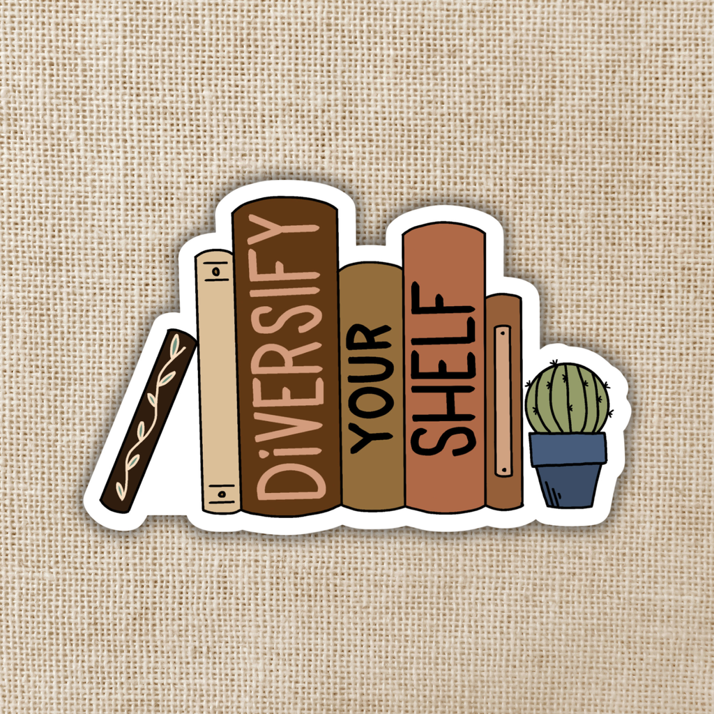 Diversify Your Shelf Sticker, 3-inch