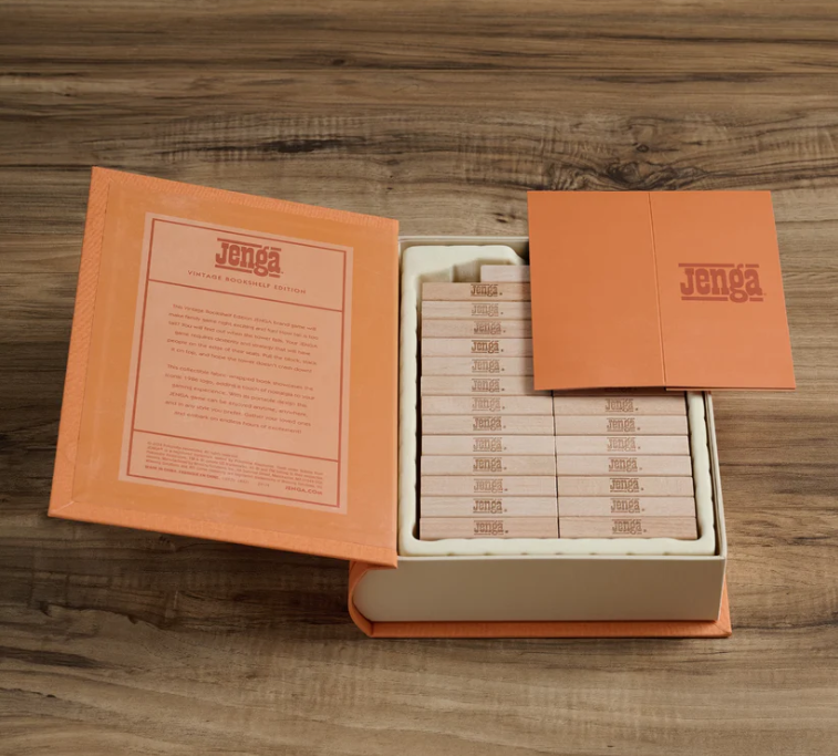 Jenga Vintage Bookshelf Edition