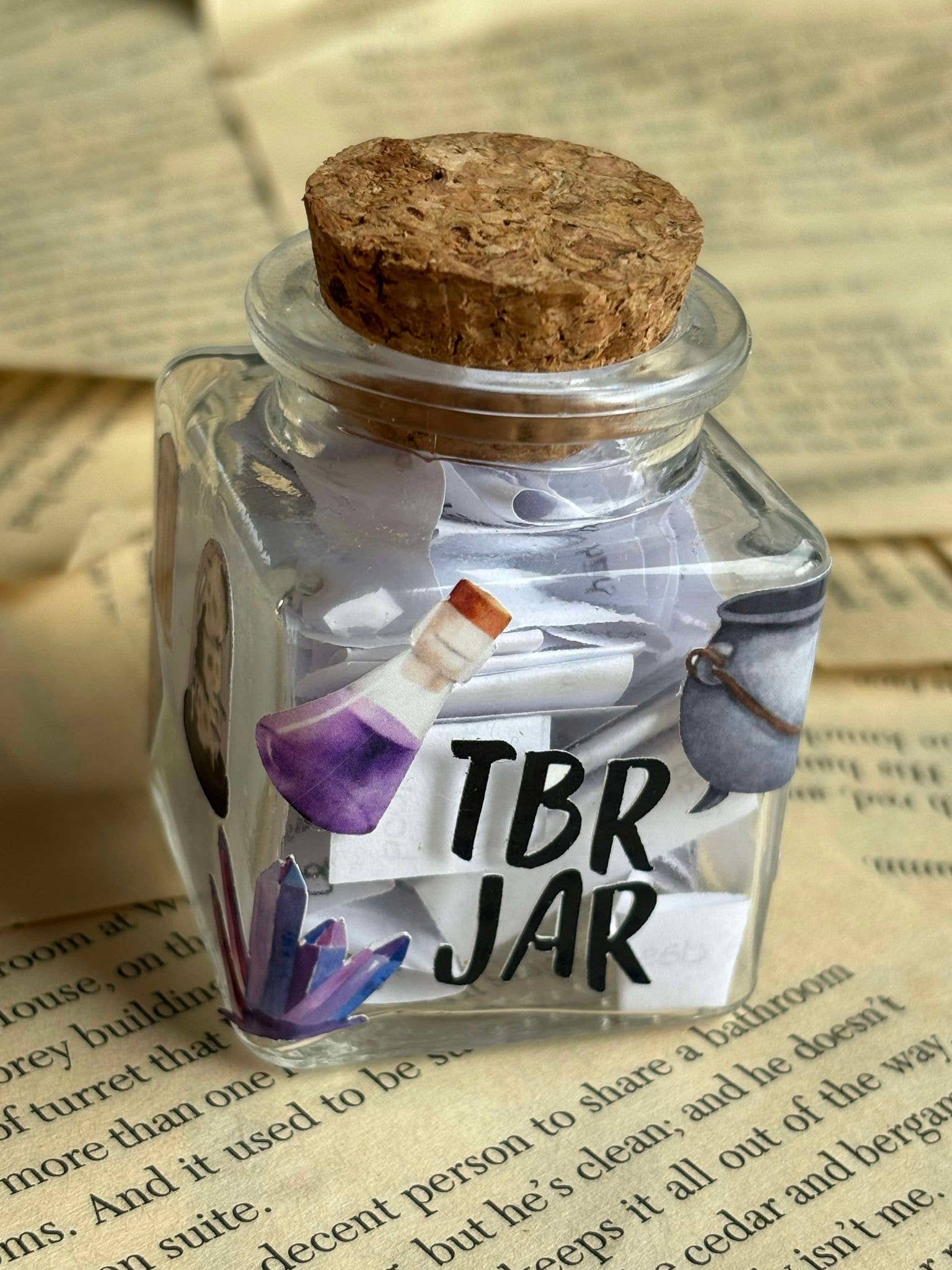 Witchy TBR Glass Jar