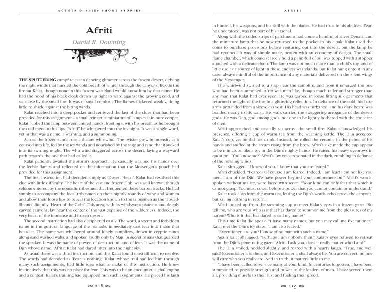 Agents & Spies Short Stories