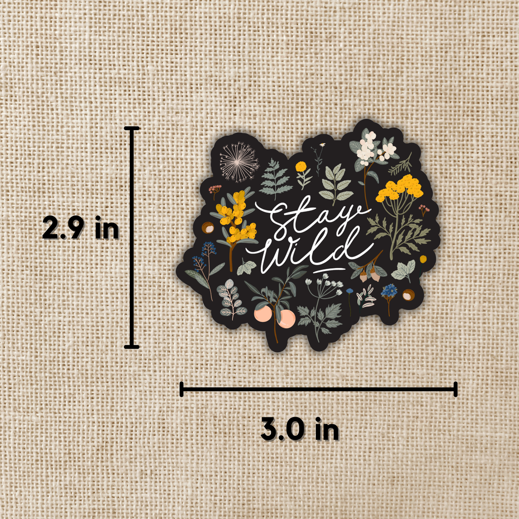 Stay Wild Sticker, 3-inch