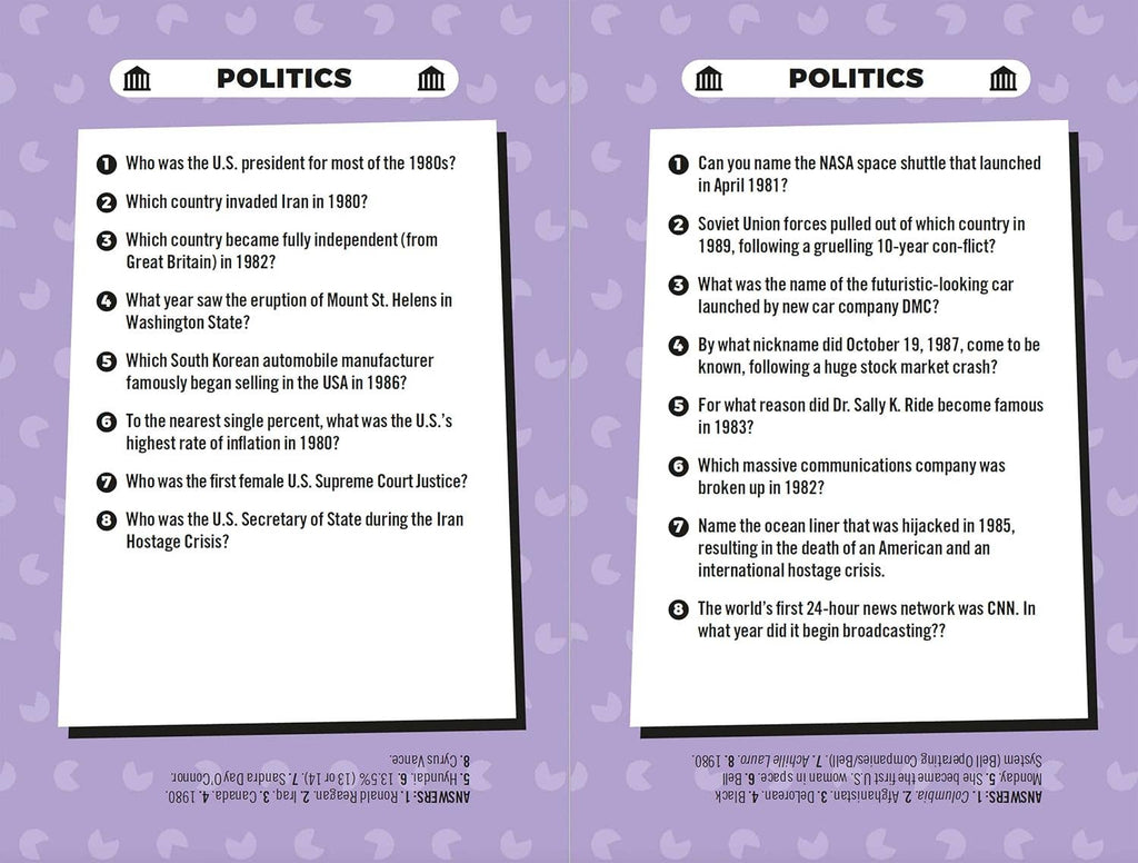 Best Of The 80s: The Trivia Game