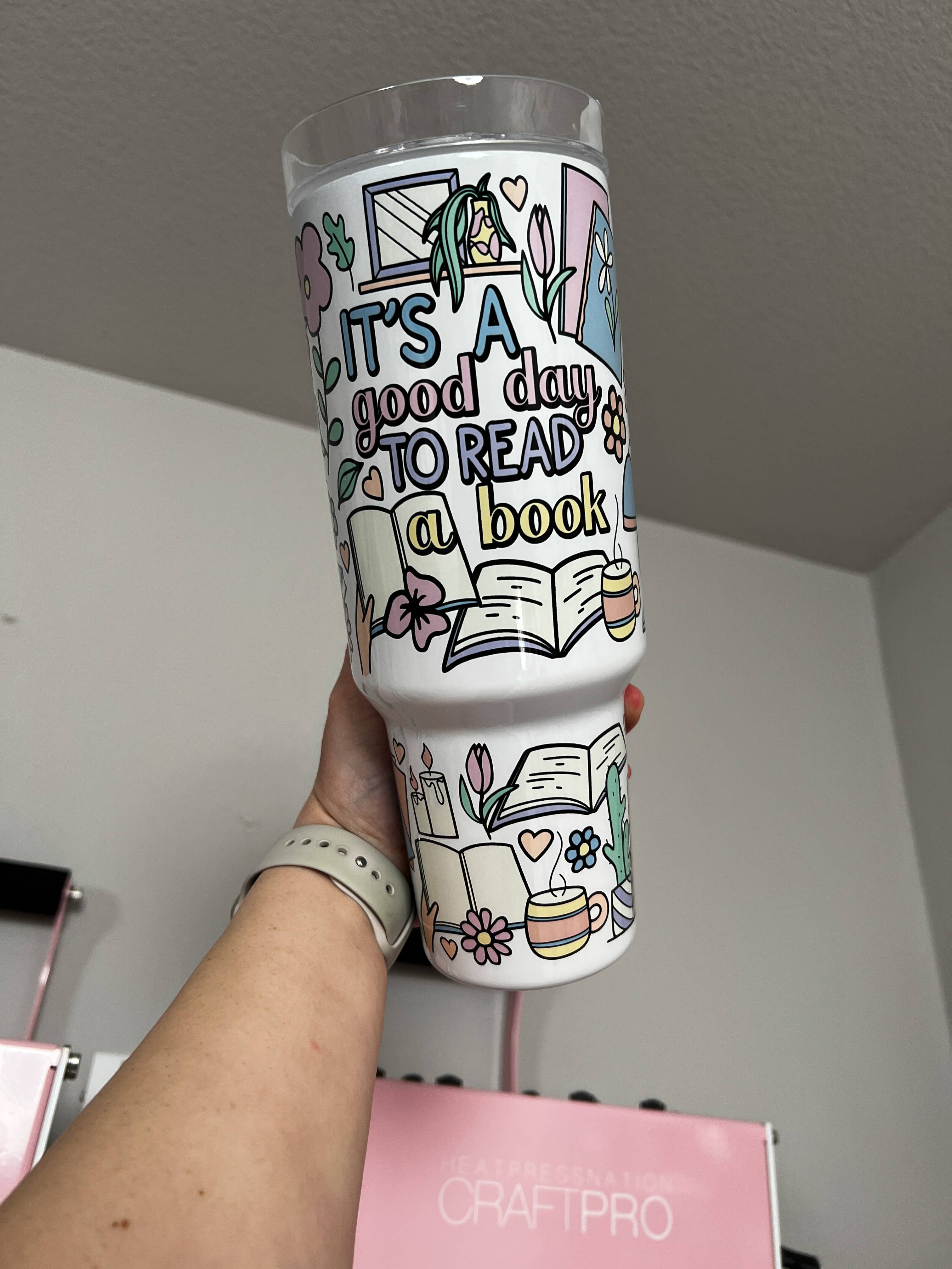 Good Day to Read 40oz Tumbler Quencher 