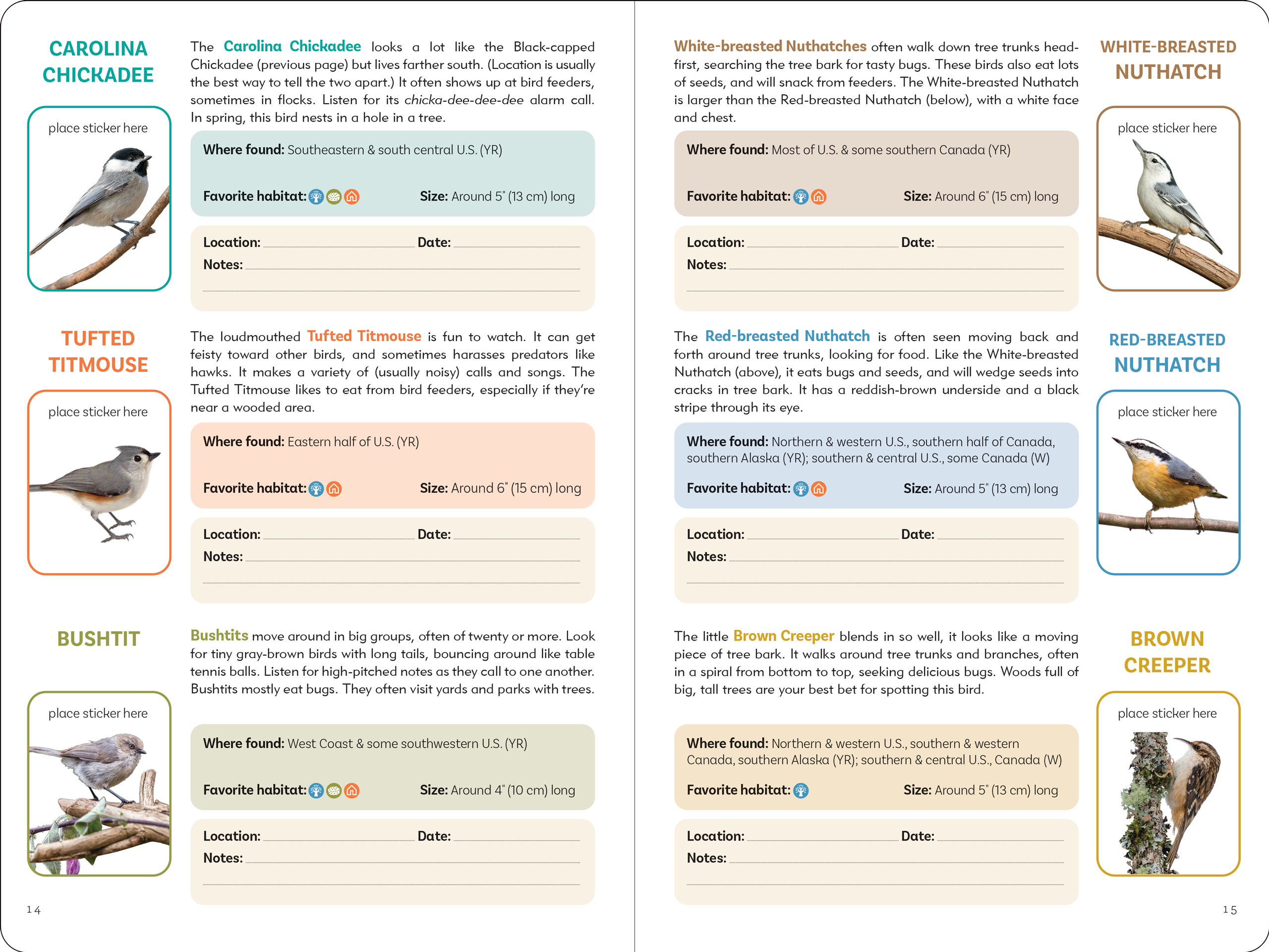 The Birder's Logbook: A Seek-and-Sticker Book for Budding Ornithologists