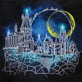 Moon over Hogwarts Diamond Painting Kit: 01-Multi