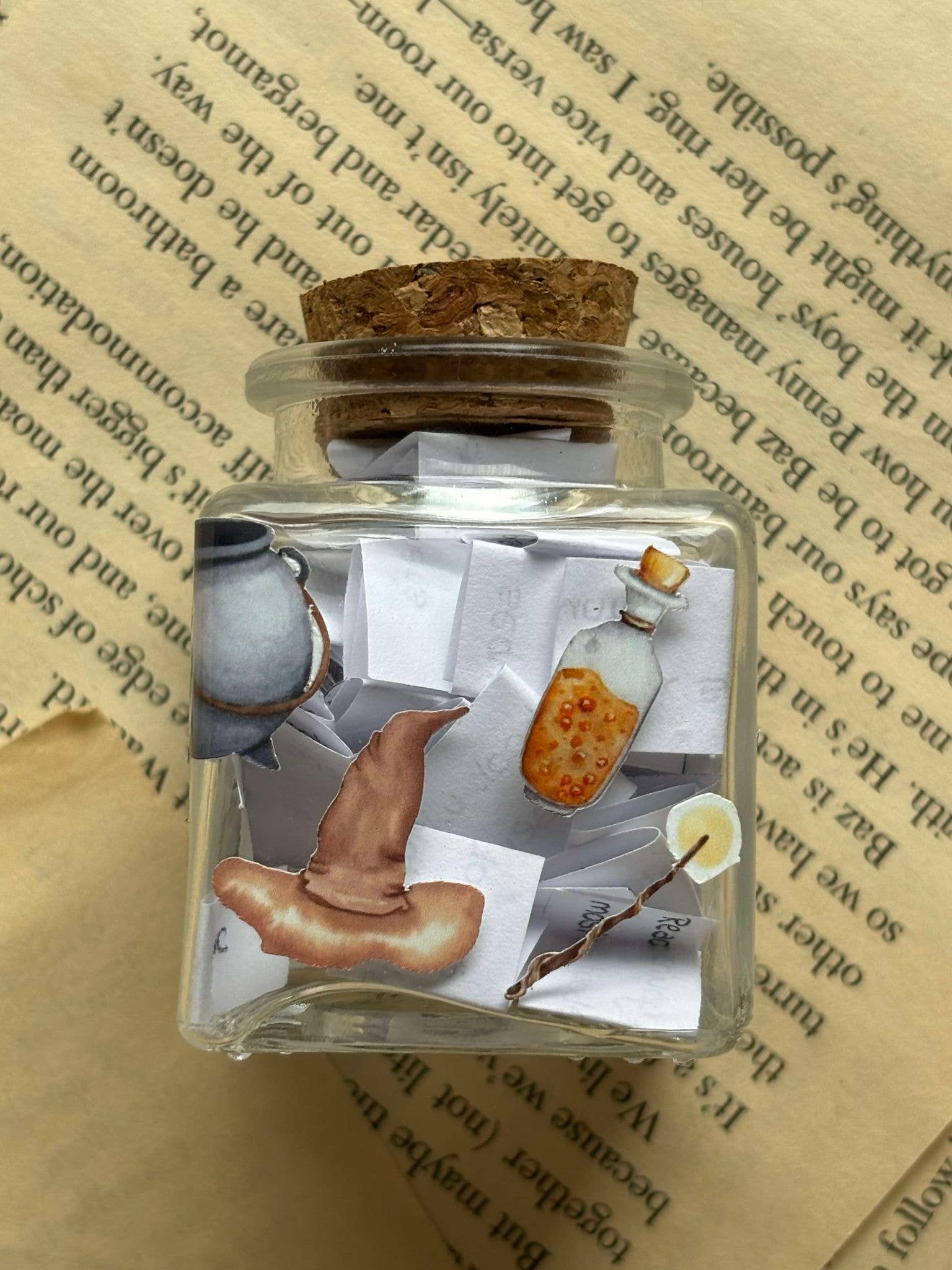 Witchy TBR Glass Jar