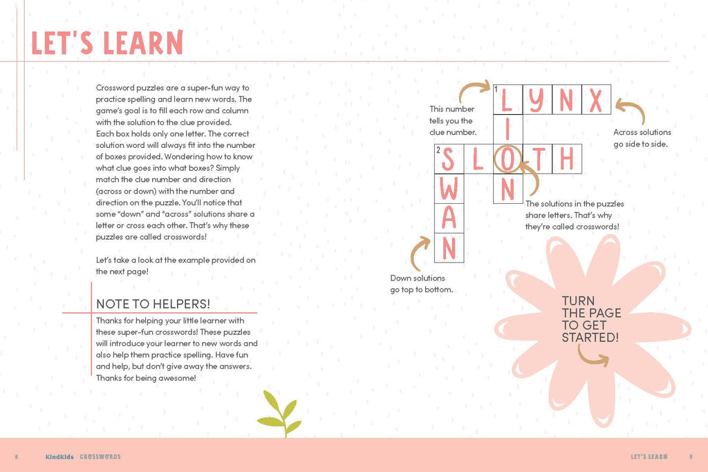 KindKids Crosswords: Brain-Boosting Puzzles for Kids 6 & Up