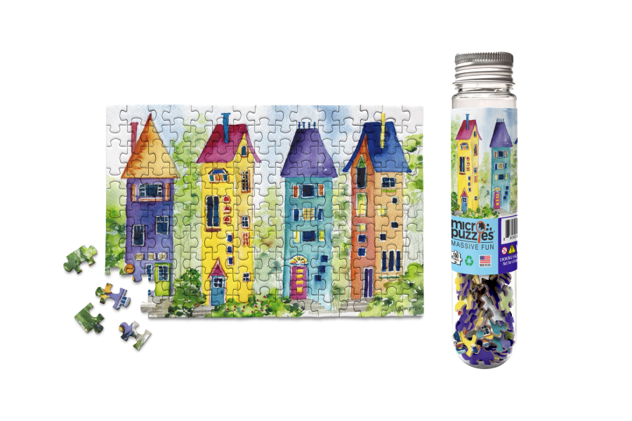 Gnome Homes Mini Jigsaw Puzzle Unique Gift