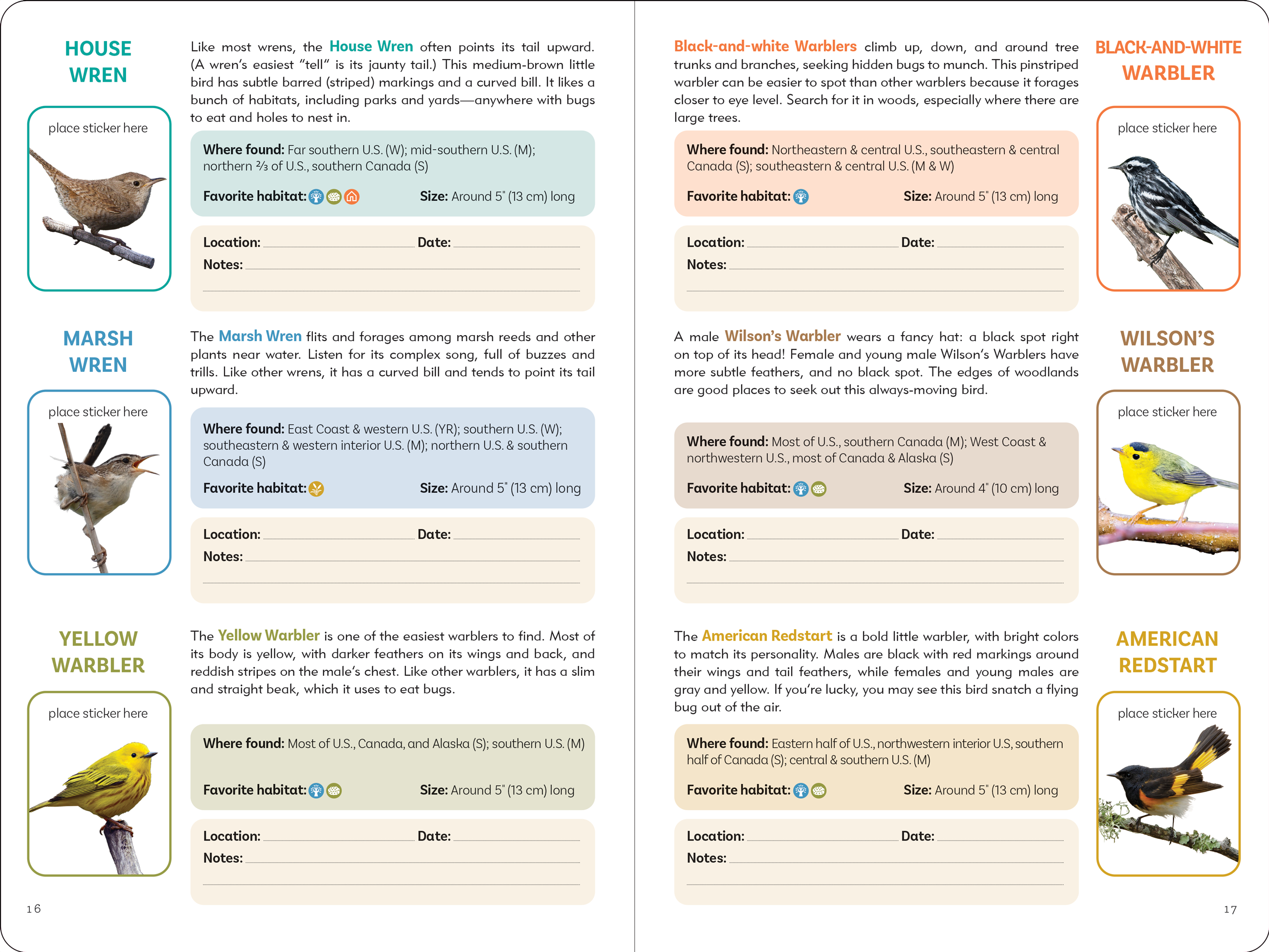 The Birder's Logbook: A Seek-and-Sticker Book for Budding Ornithologists