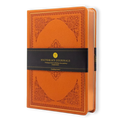 Vintage Classic Style Diary Notebook Vegan Leather (Orange)S