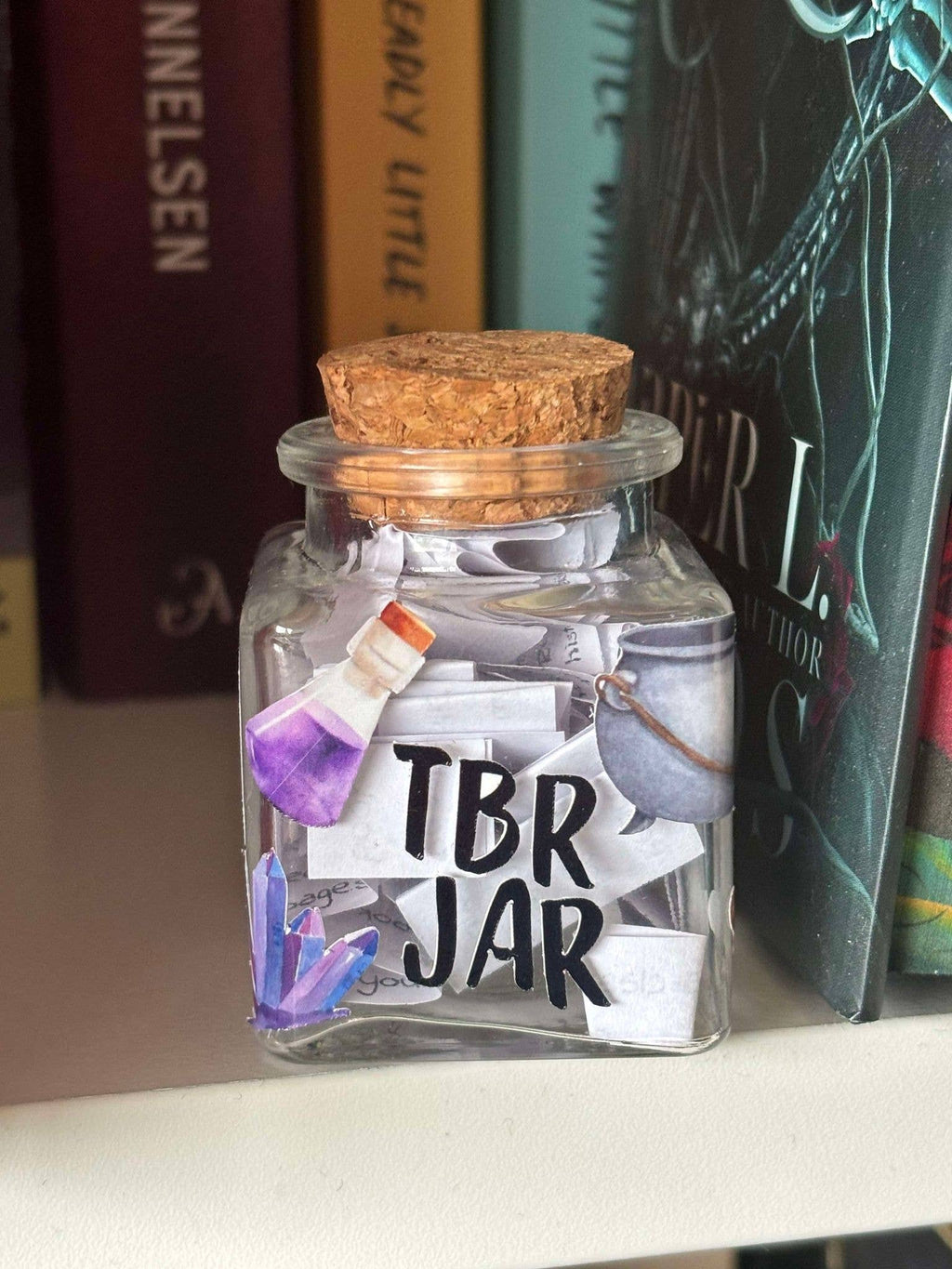 Witchy TBR Glass Jar
