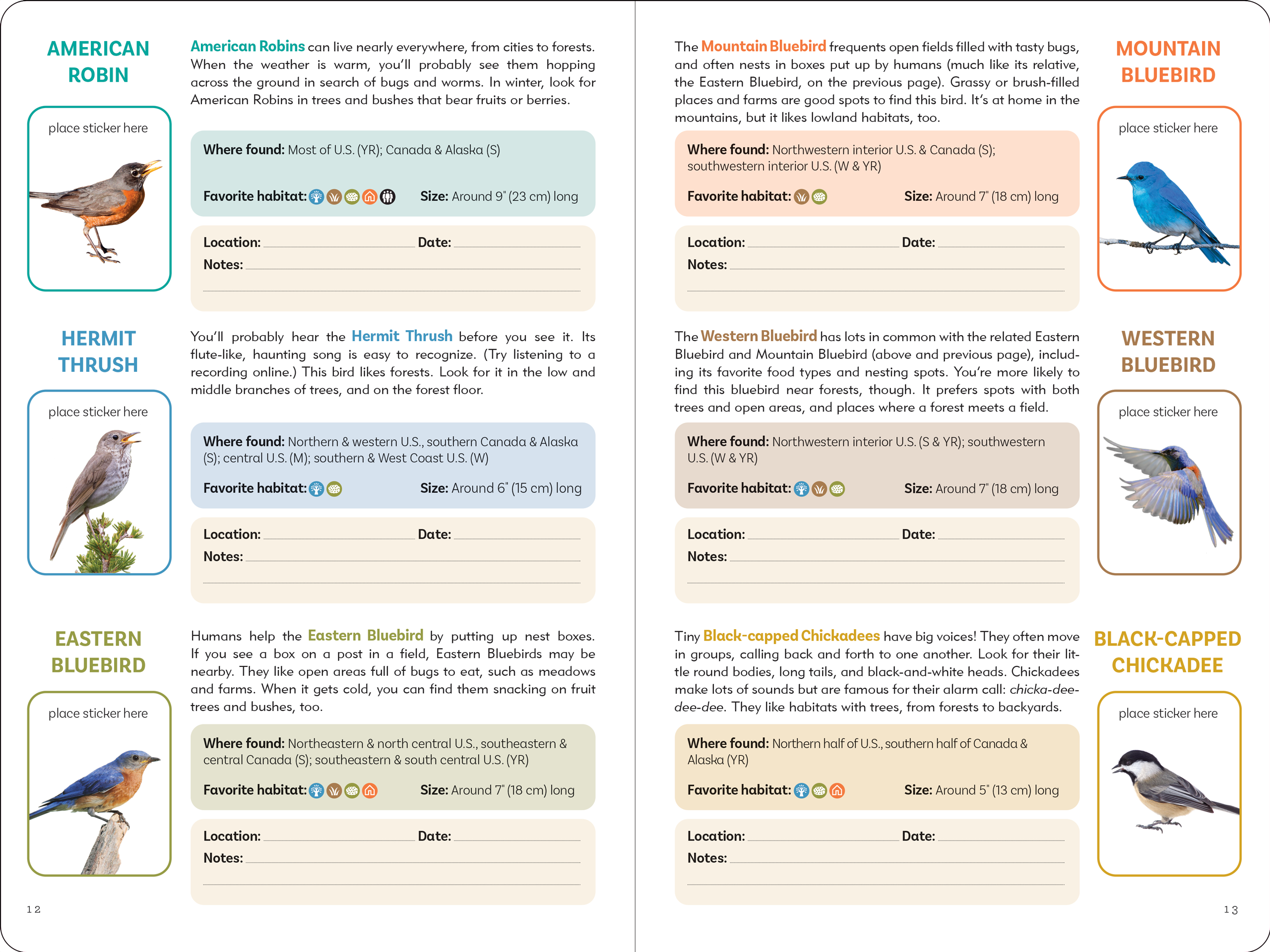 The Birder's Logbook: A Seek-and-Sticker Book for Budding Ornithologists