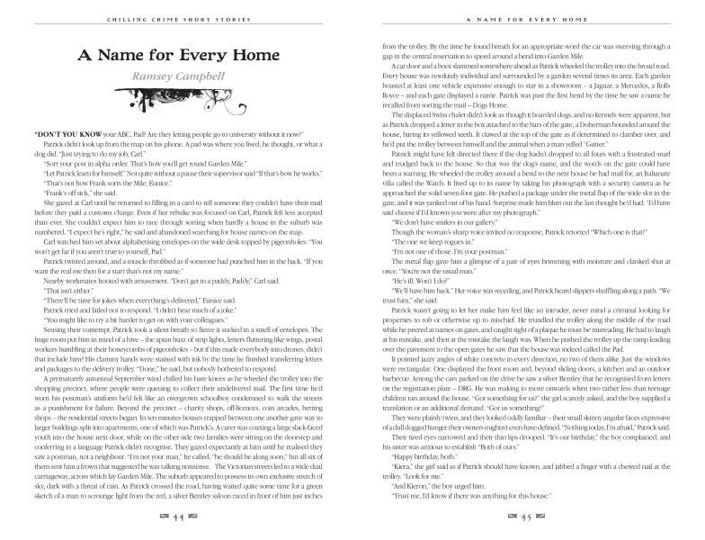 Chilling Crime Short Stories