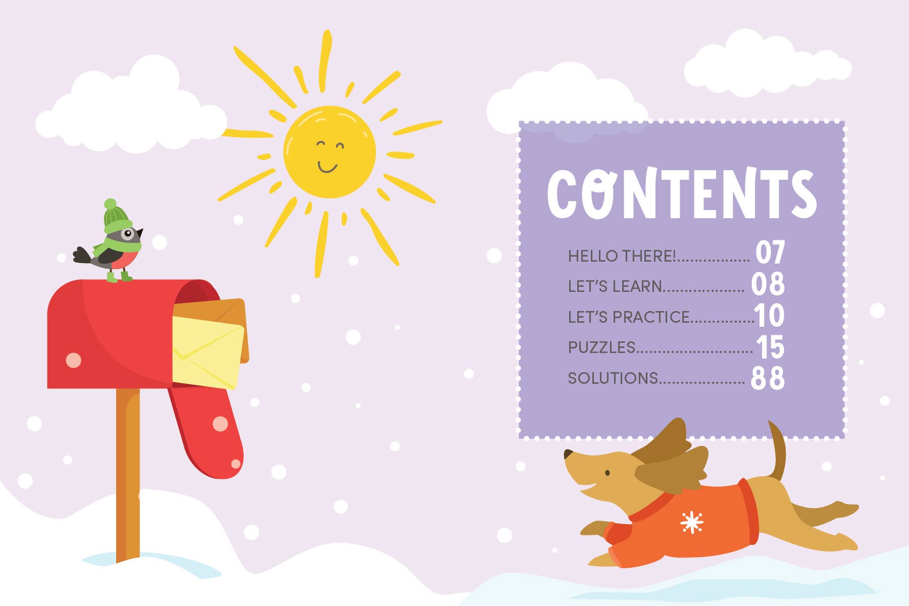 KindKids Crosswords Let It Snow Puzzles for Kids