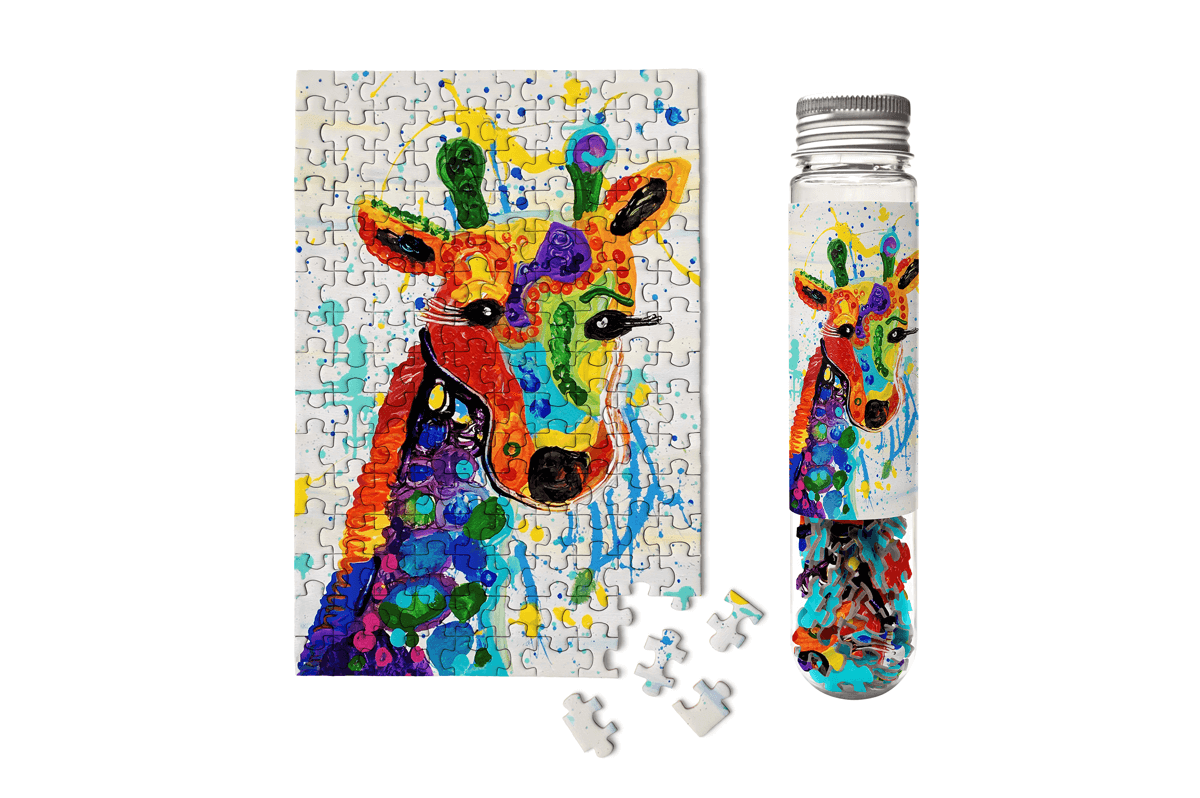 Rainbow Giraffe MicroPuzzle