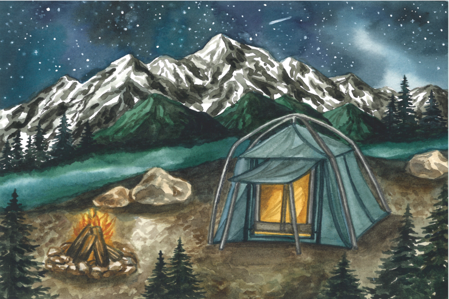 Camping in Pacific Northwest National Park Puzzle