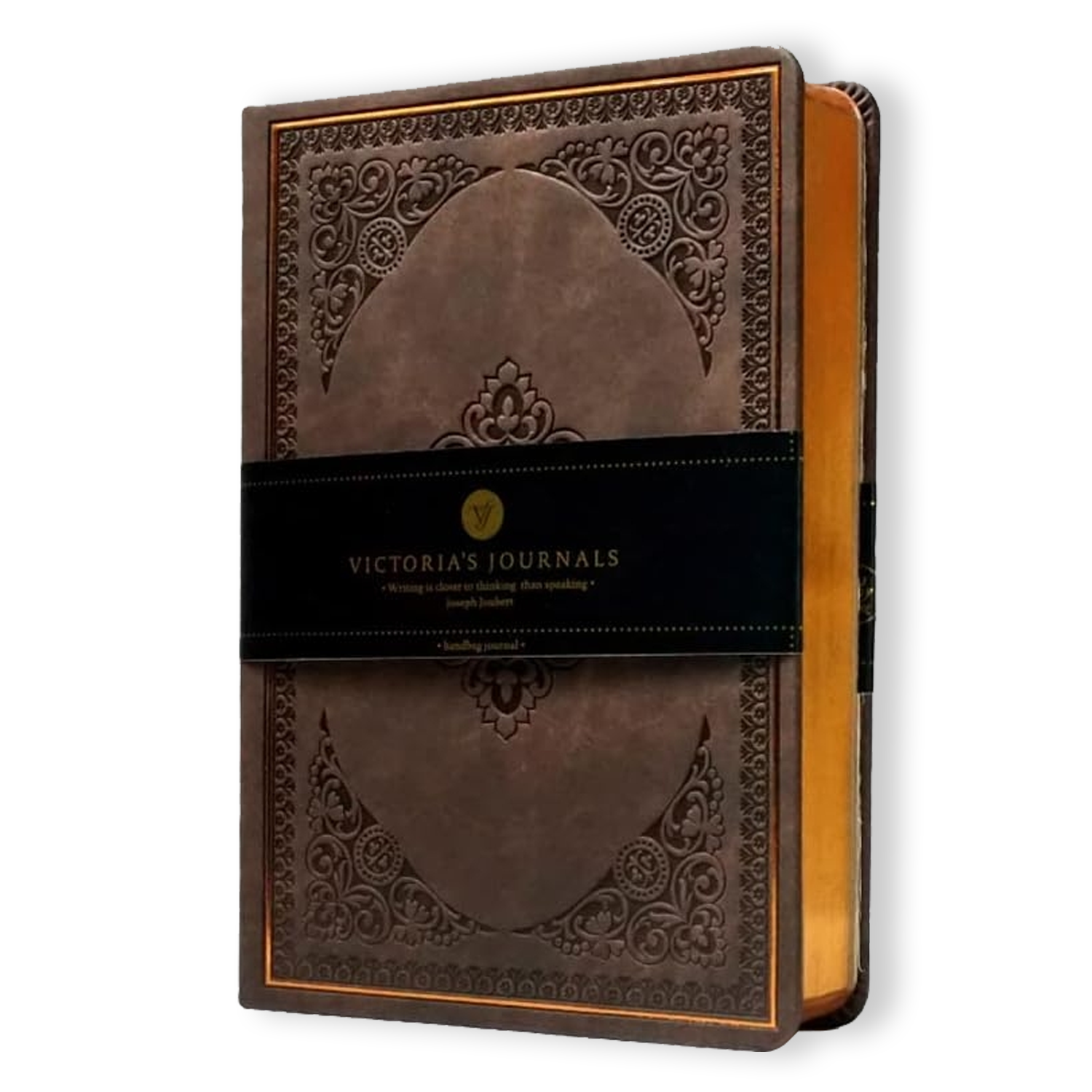 Vintage Classic Style Journal Vegan Leather (Brown)