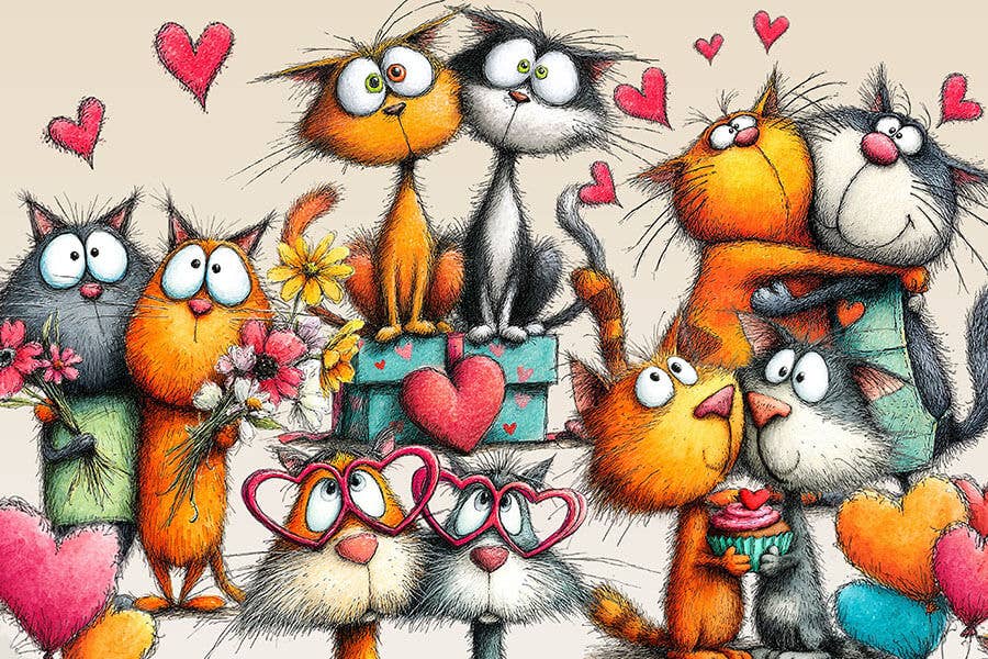 Lovable Cats MicroPuzzle