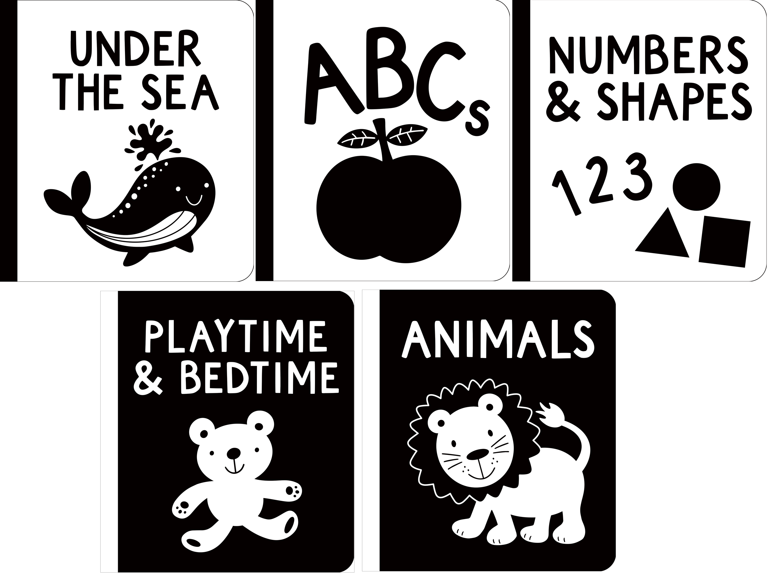 My Little Black and White Board Book Library