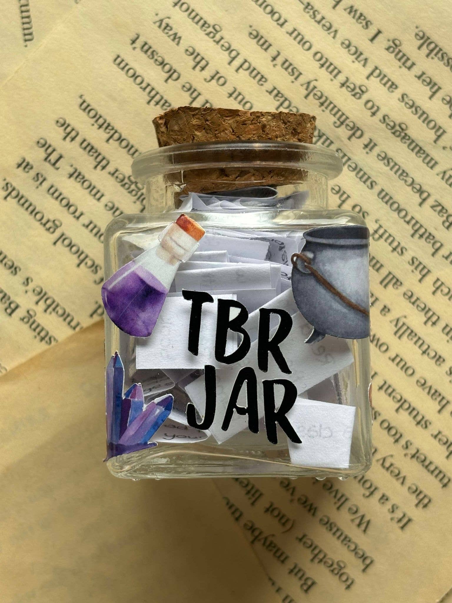 Witchy TBR Glass Jar