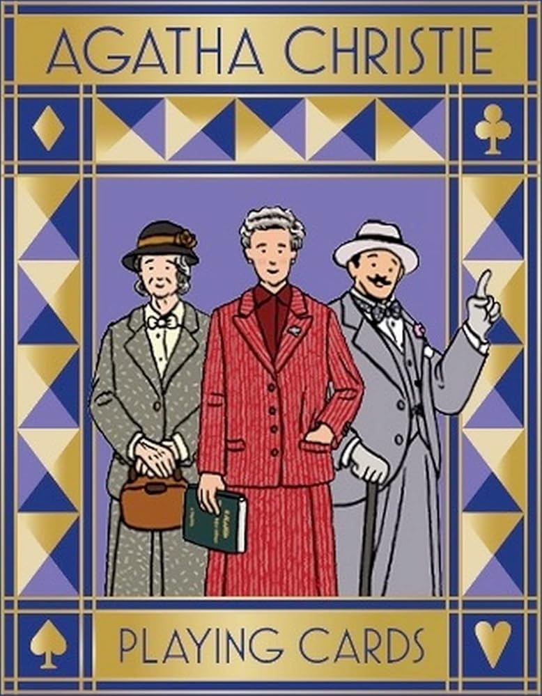 Laurence King Agatha Christie Playing Cards: Perfect for Fans, Ages 6+, Includes 54 Cards cover image