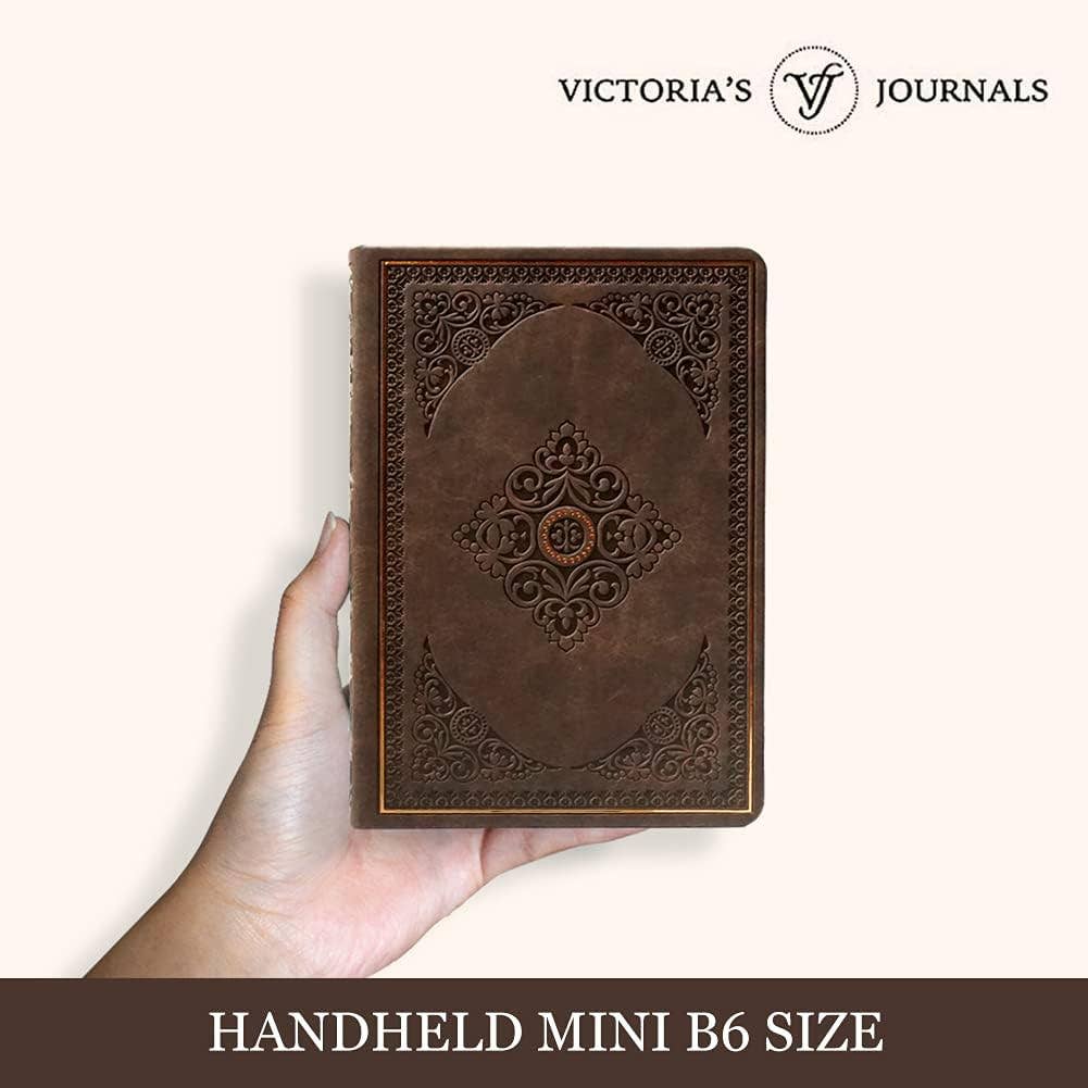 Vintage Classic Style Journal Vegan Leather (Brown)
