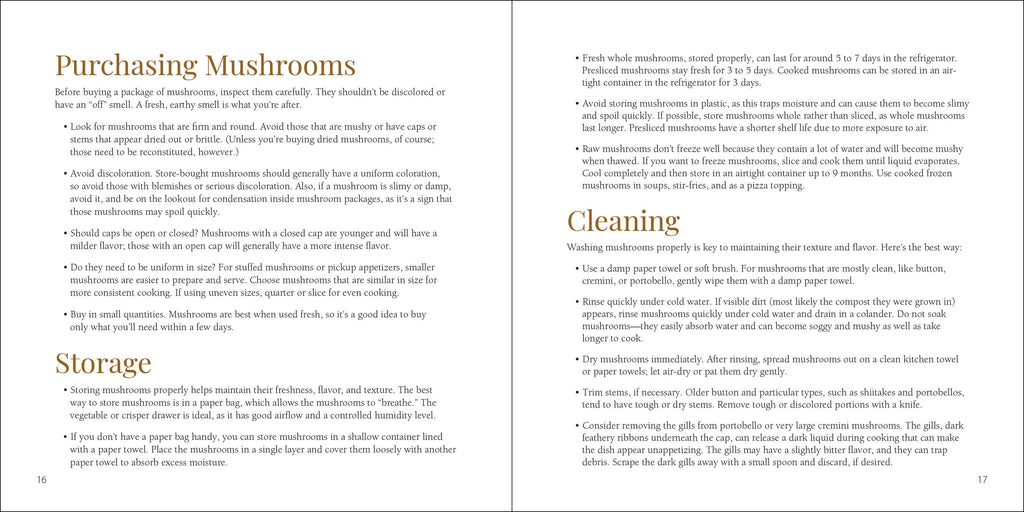 Mushrooms Cookbook