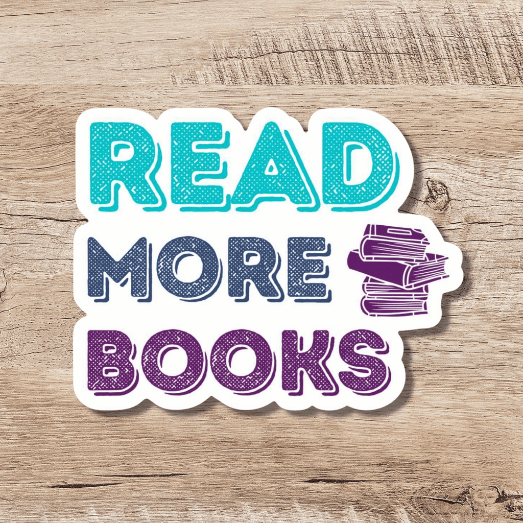 Read More Books Sticker, 3-inch