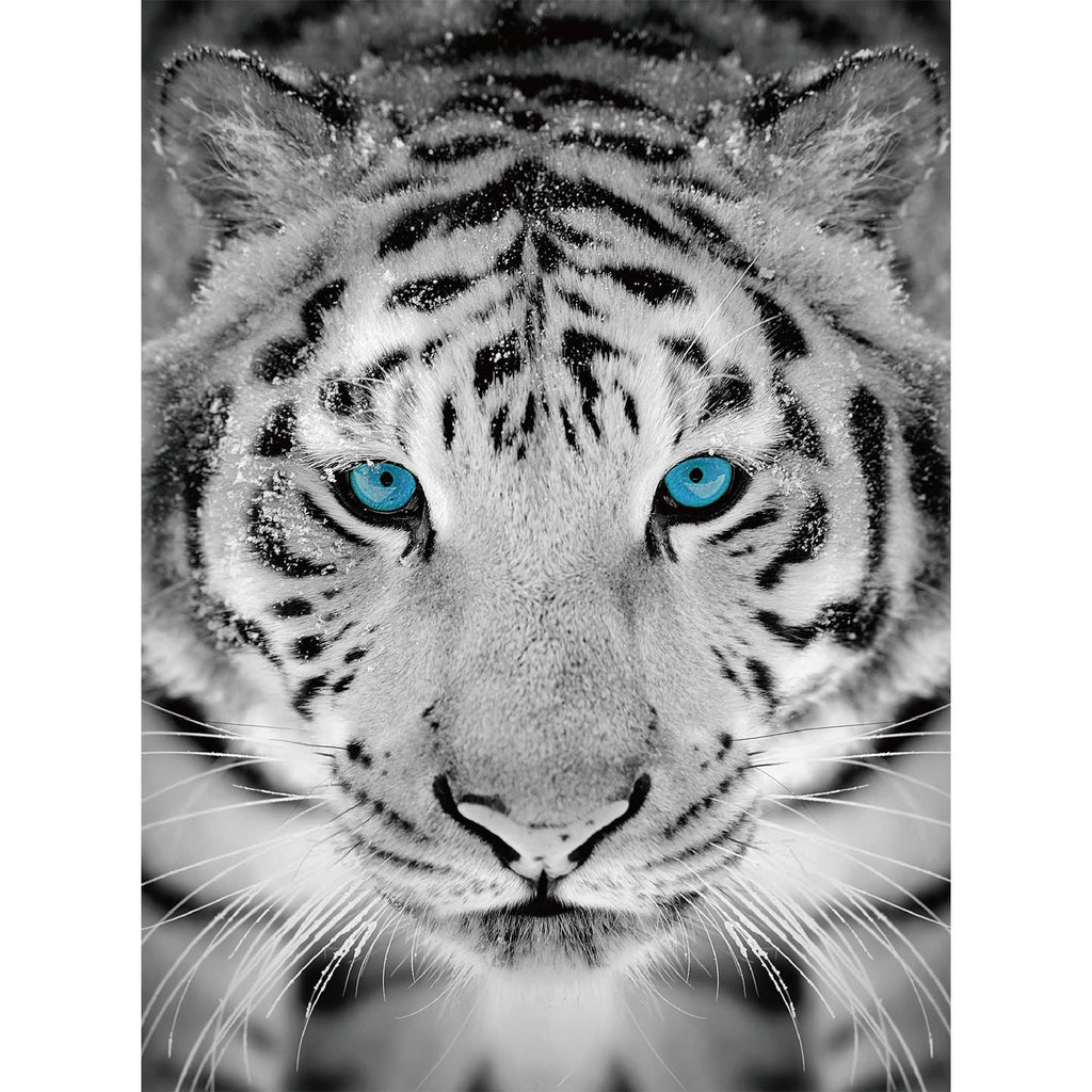 Silver Tiger Diamond Painting Kit: 01 Multi