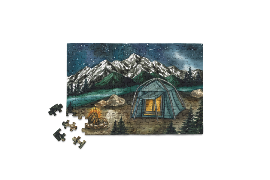 Camping in Pacific Northwest National Park Puzzle