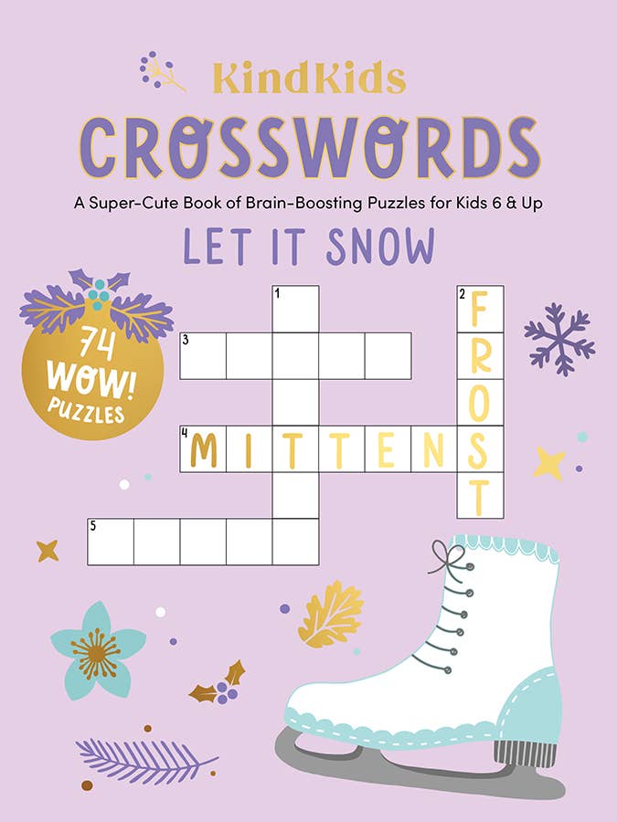 KindKids Crosswords Let It Snow Puzzles for Kids