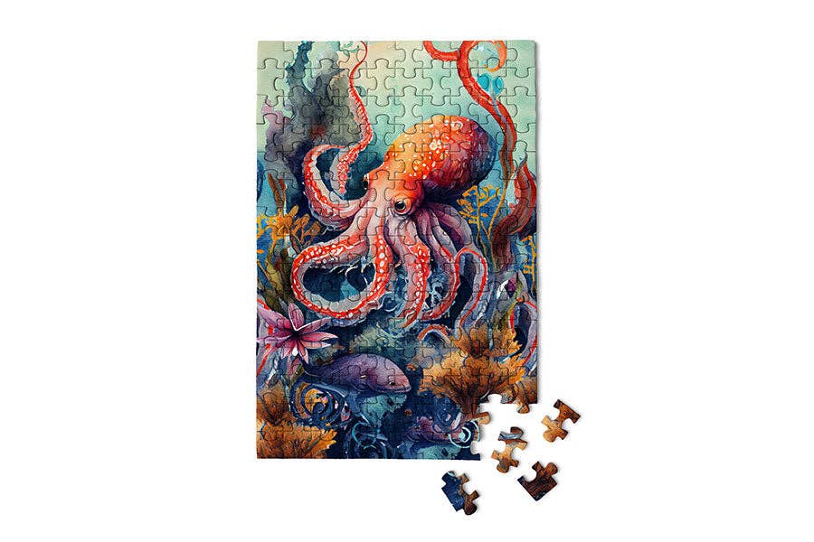 Octopus - Marine Life Scuba miniature puzzle