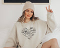 Book Heart Reader's Unisex Sweatshirt: Ash / SM