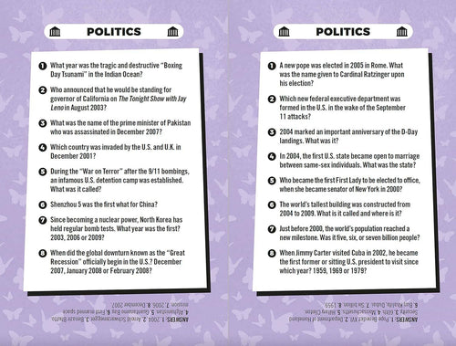 Best Of The 00s: The Trivia Game