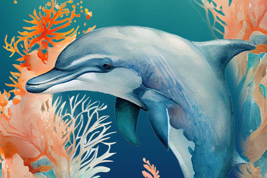 Dolphin - Marine Life MicroPuzzle