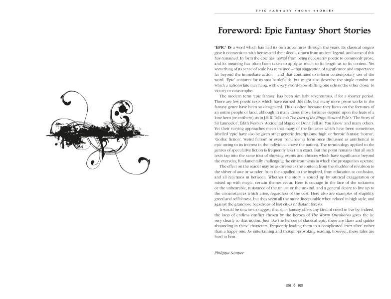 Epic Fantasy Short Stories