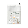 It Is Okay Self Care Canvas Book Sleeve | Self Care Gifts