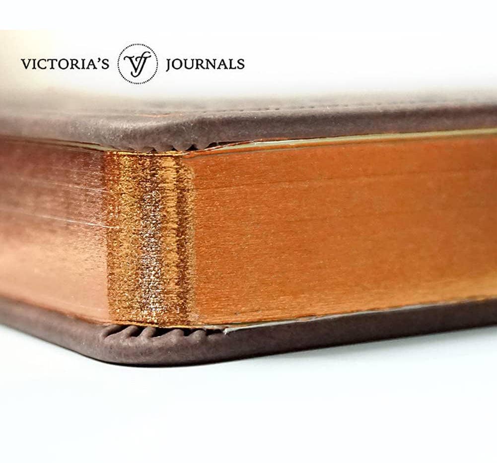 Vintage Classic Style Journal Vegan Leather (Brown)