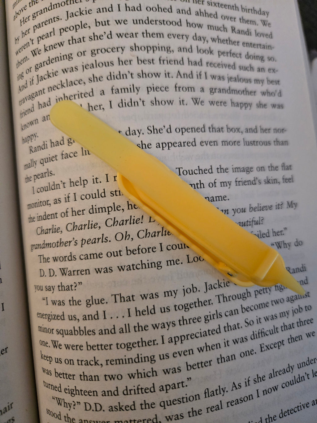 Remember Your Line Bookmark- Yellow