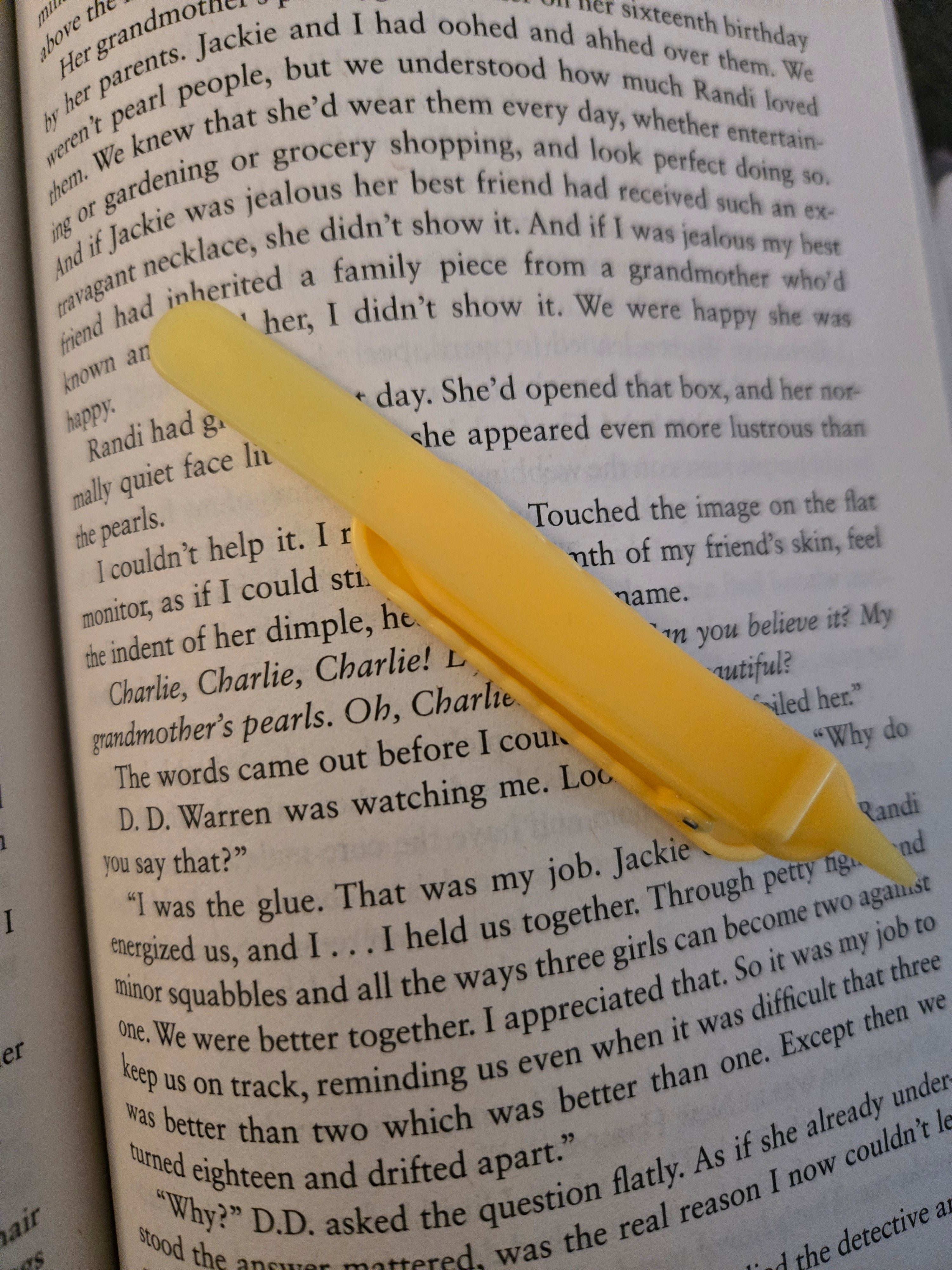 Remember Your Line Bookmark- Yellow