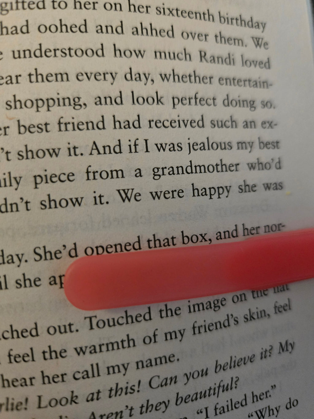 Remember Your Line Bookmark- Pink