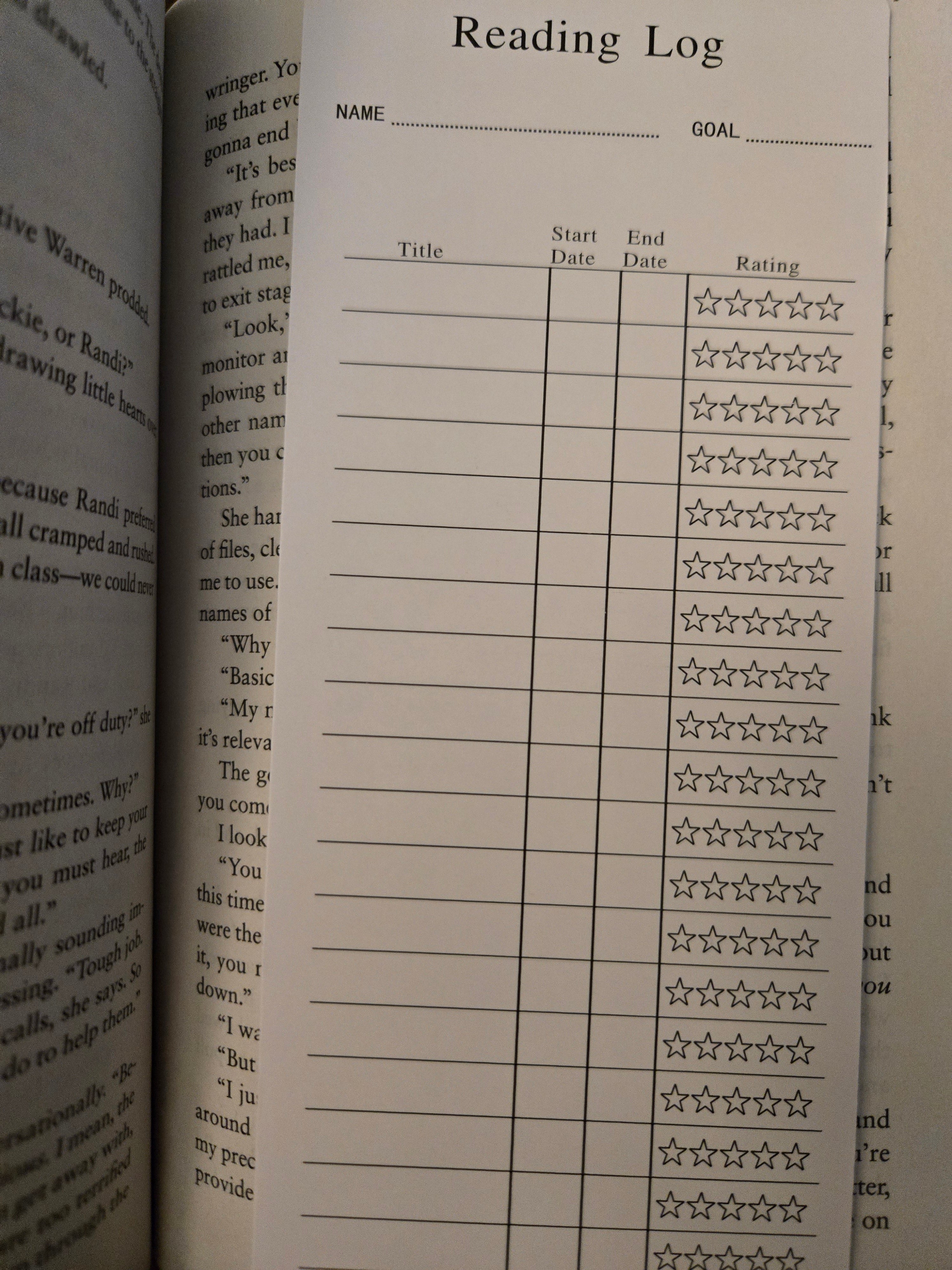 Reading List Bookmarks