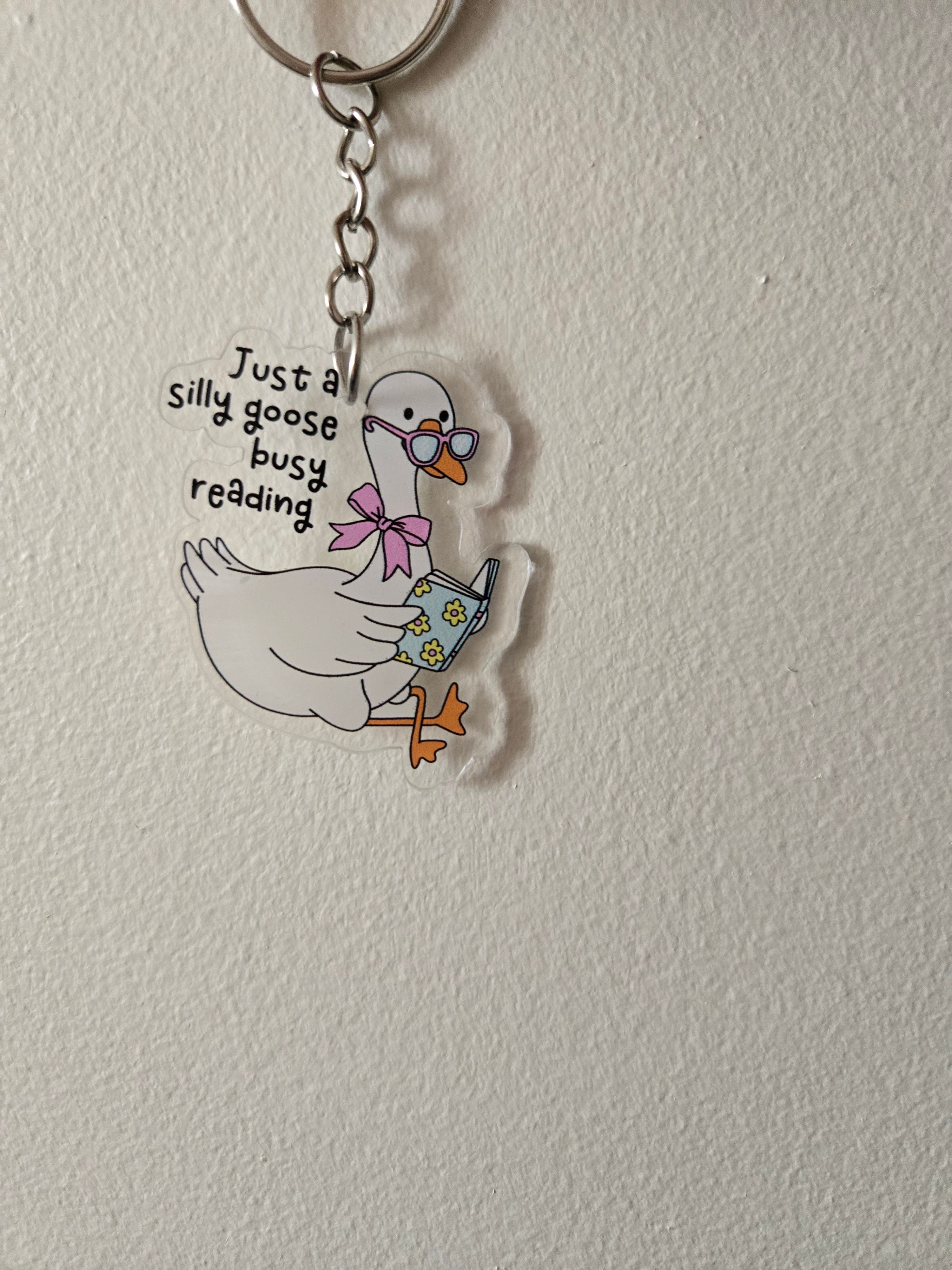Book theme acrylic keychains