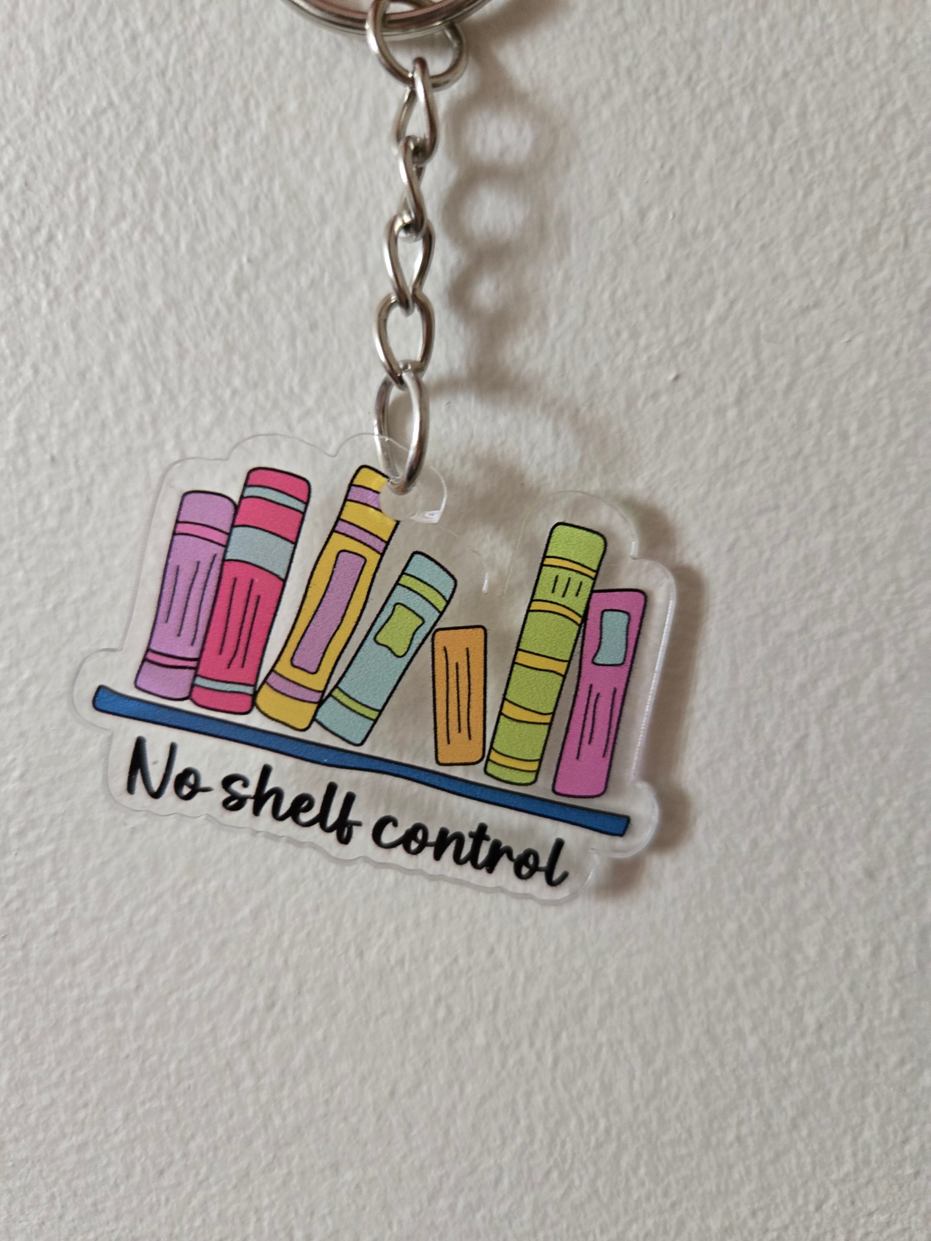 Book theme acrylic keychains