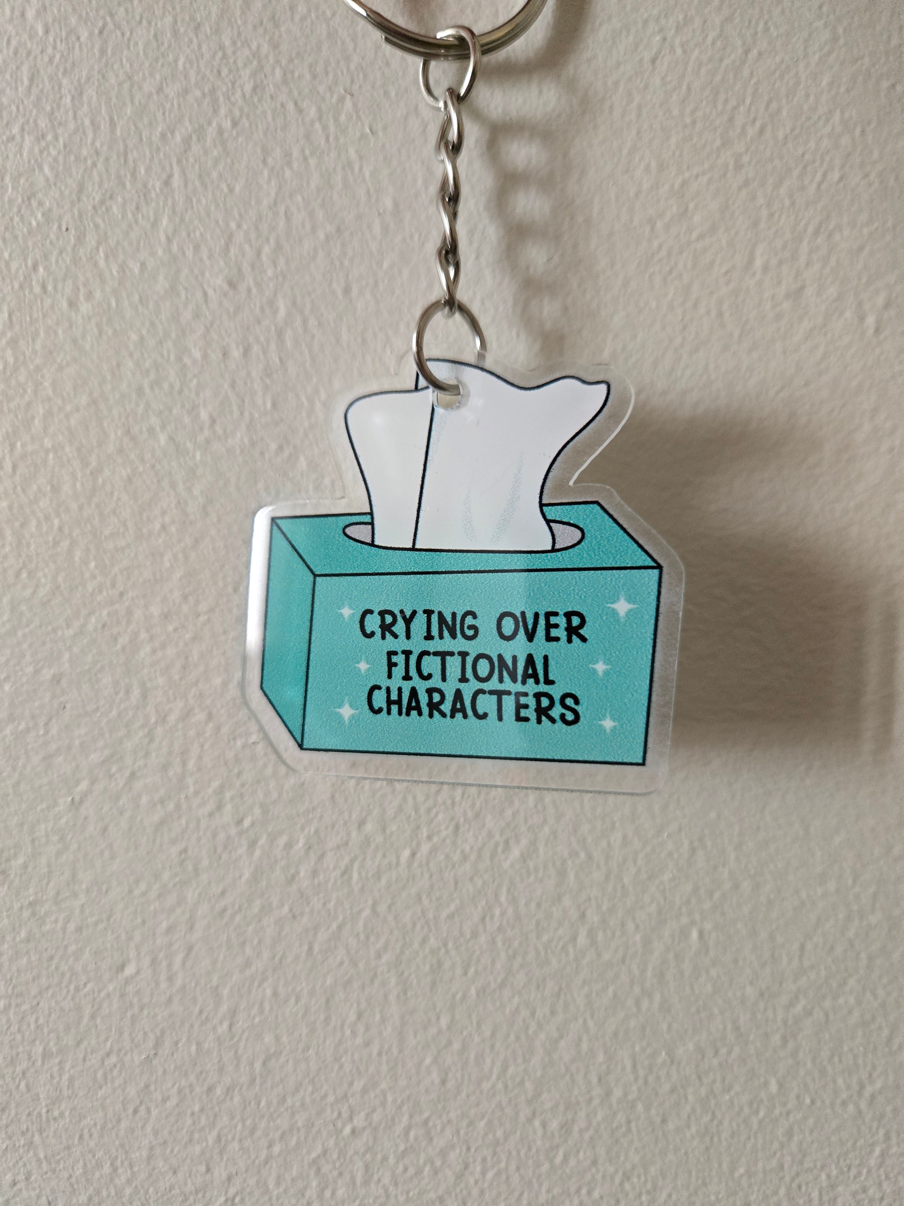 Book theme acrylic keychains