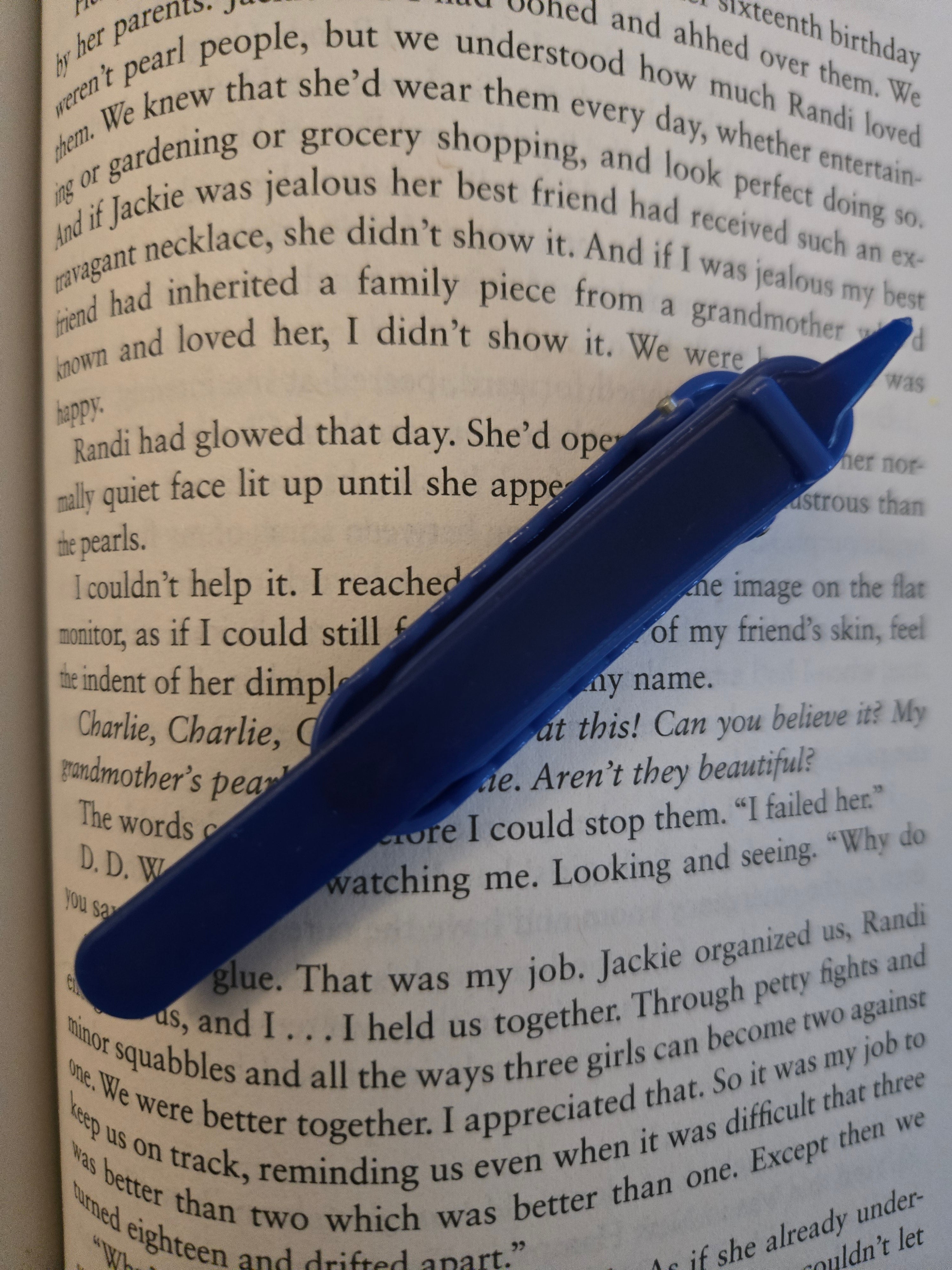 Remember Your Line Bookmark-Blue
