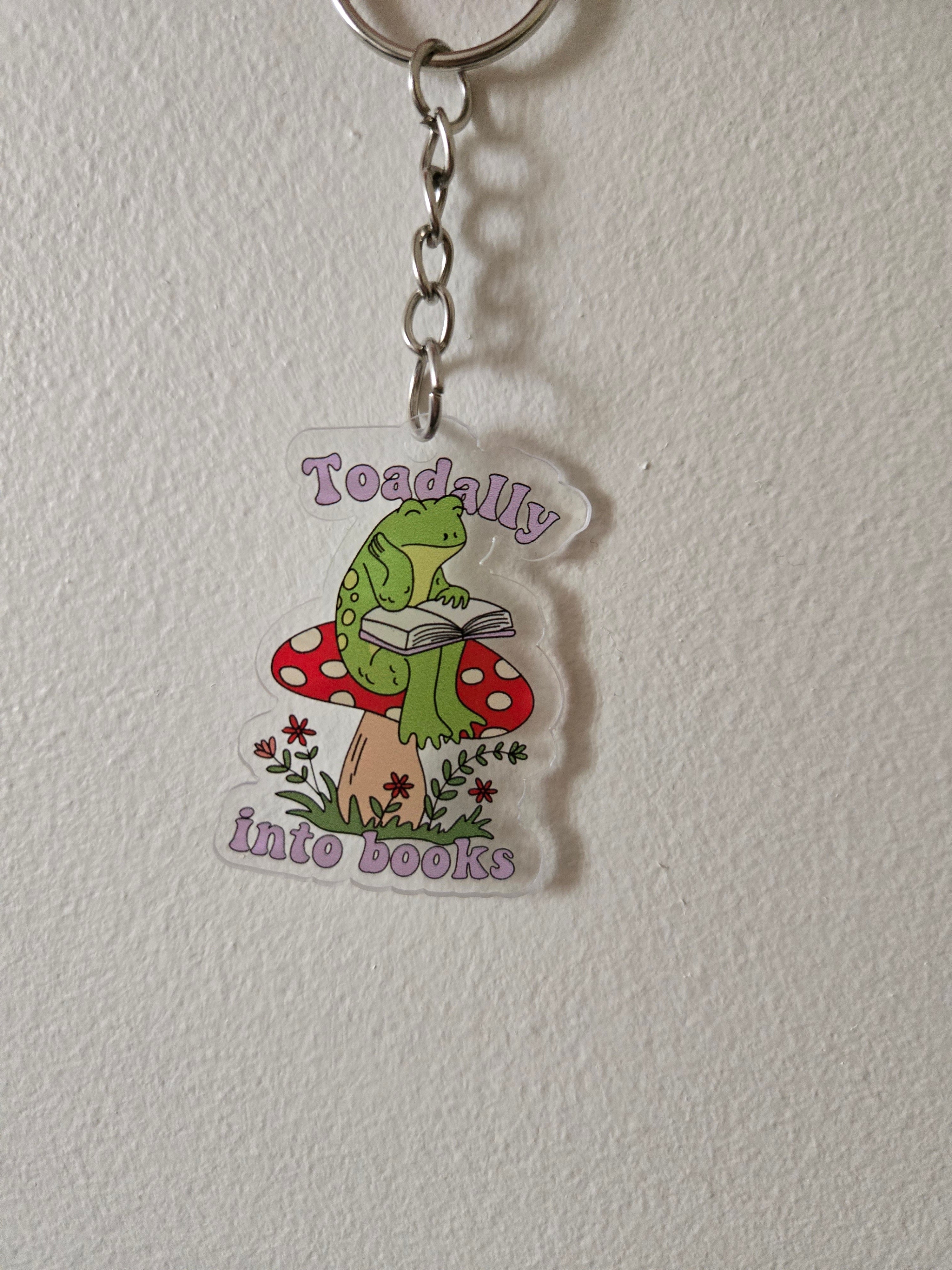 Book theme acrylic keychains